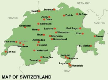 Gstaad Switzerland Map