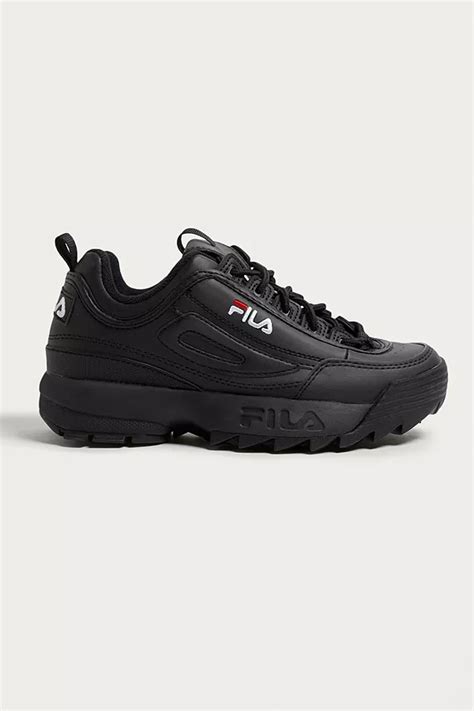 FILA Disruptor Women's Core Black Trainers | Urban Outfitters UK