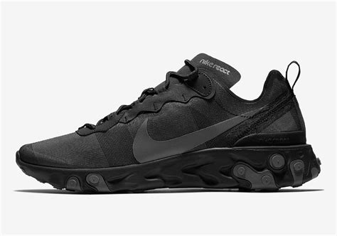 Nike React Element 55 Triple Black BQ6166-008 | SneakerNews.com