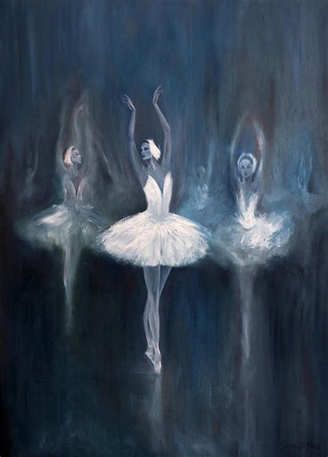 Swan Lake Painting at PaintingValley.com | Explore collection of Swan ...