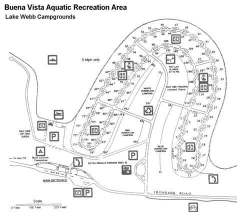 Buena Vista Aquatic Recreation Area Lake Webb Campground Map ...