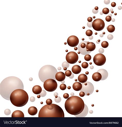 Chocolate bubbles background Royalty Free Vector Image