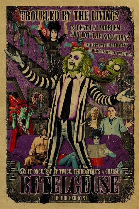 Betelgeuse! Betelgeuse! Beetlejuice! Movie. Goth. Horror. Gothic. Art. Cult. Camp – Poster ...