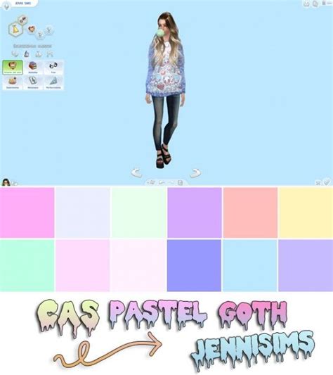 Jenni Sims: Pastel Goth CAS Screens (12 Cas background) • Sims 4 Downloads | Sims 4 cas ...