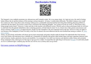 Essay On The Effects Of War | PPT