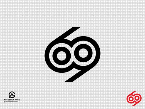 69 Monogram Logo by ArtandGraphics007 on Dribbble