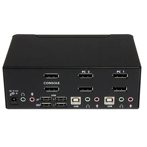 StarTech SV231DPDDUA 2 Port Dual DisplayPort USB KVM Switch with Audio ...