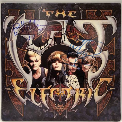 The Cult Signed "Electric" Album Cover