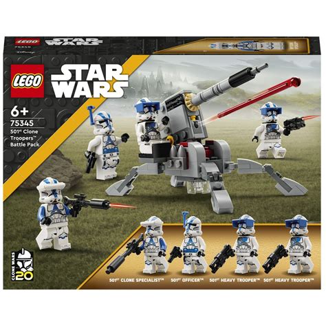 LEGO Star Wars Set 75345 501st Clone Troopers Battle Pack | Smyths Toys ...