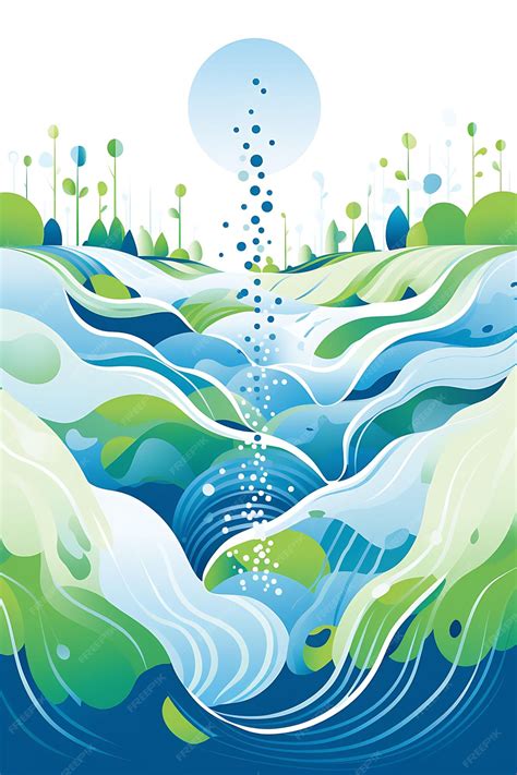 Premium Photo | Poster of Sustainable Water Sources and Conservation ...