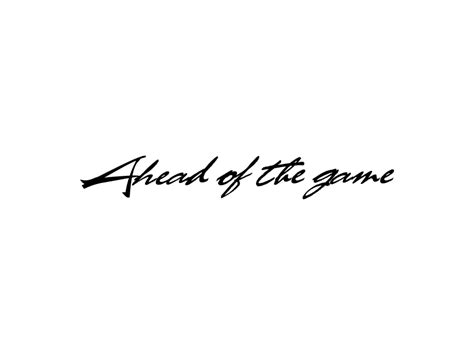 Ahead of the Game Logo PNG Transparent Logo - Freepngdesign.com