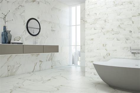 Marble effect tiles - Calacatta - Porcelain tiles - CAL 1200 60X60