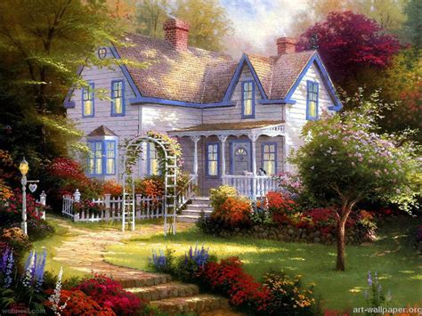 Christmas Paintings By Thomas Kinkade 6 - Full Image