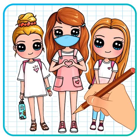 How To Draw Cute Girls - Apps on Google Play