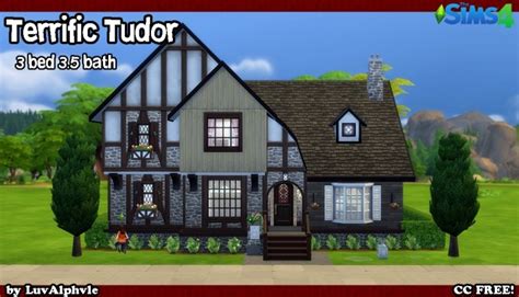 Terrific Tudor house (CC free) by luvalphvle at Mod The Sims » Sims 4 Updates