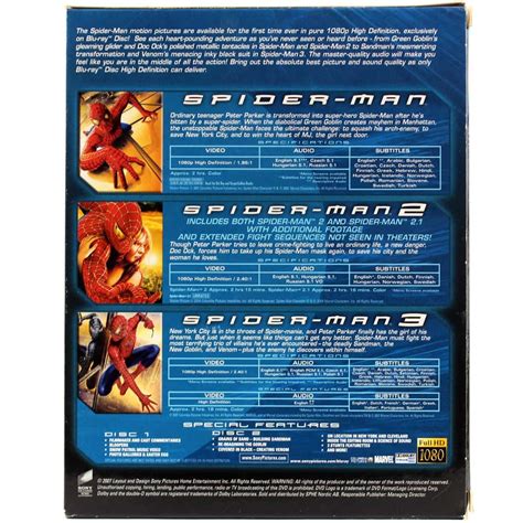 Spider-Man: The High Definition Trilogy (Blu-Ray) - Køb filmen her