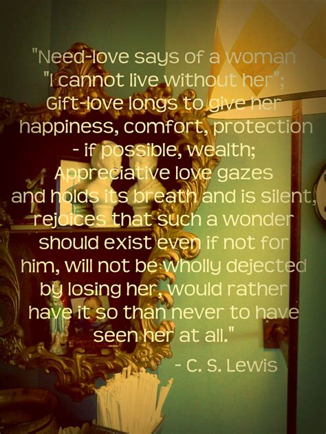 From "The Four Loves" by C. S. Lewis | The four loves, Need love, Love