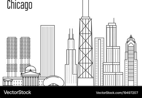 Chicago Skyline Drawing : Download chicago skyline images and photos ...