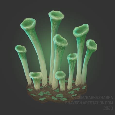 ArtStation - Green Mushrooms