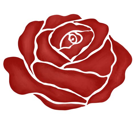 red rose flower drawing illustration 13168235 PNG