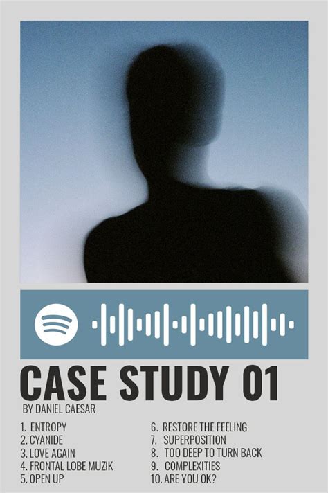 Minimalist Poster for Daniel Caesar's Case Study 01 Album