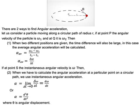 Formula for angular acceleration - Science Query