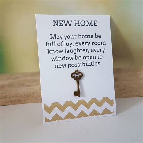 New Home Card, House Warming Gift, Moving Home, New House, Quote Gift ...