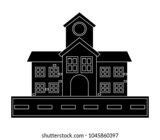 School Building Icon Stock Vector (Royalty Free) 1045860397 | Shutterstock