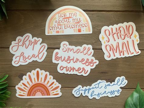 Boho SMALL BUSINESS Sticker Pack Boho Aesthetic Small | Etsy