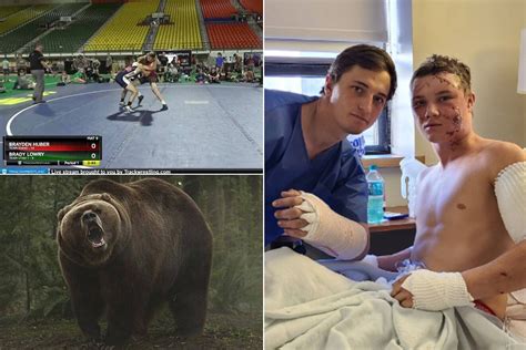 The college wrestlers who fought off a bear attack, but needed 60 ...