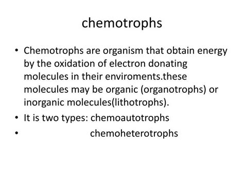 PPT - chemotrophs PowerPoint Presentation, free download - ID:1992435