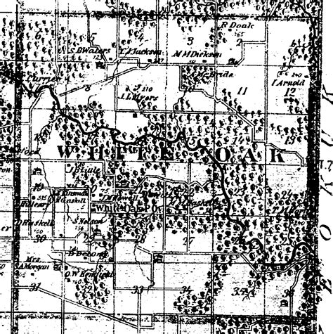 Mahaska County, Iowa 1875 Map