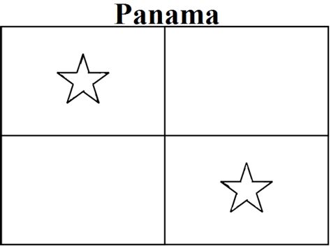 Panama Flag Coloring Page - Coloring Home