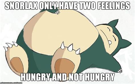 Snorlax’s feelings Pokemon Memes, Pokemon Art, Snorlax, Feeling Hungry ...