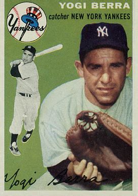 1954 Topps Yogi Berra #50 Baseball Card Value Price Guide