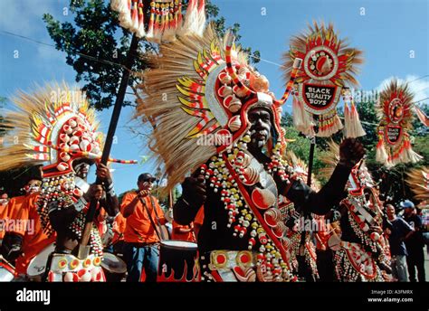 Philippines, Aklan, Kalibo, dancer at the Ati Atihan festival Stock Photo - Alamy