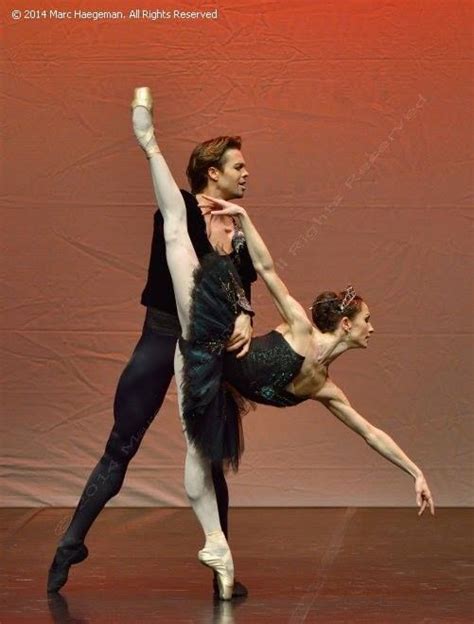 Anna Tsygankova (Het Nationale Ballet) and Matthew Golding (Royal Ballet) /"Black Swan" /Pas de ...