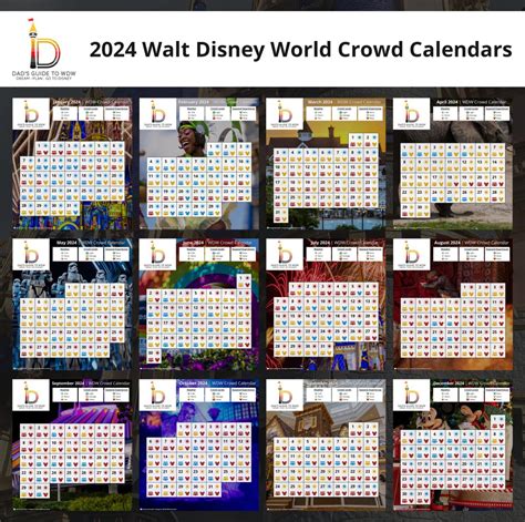 Disney World Weekly Crowd Calendar 2024 - Cynde Dorella