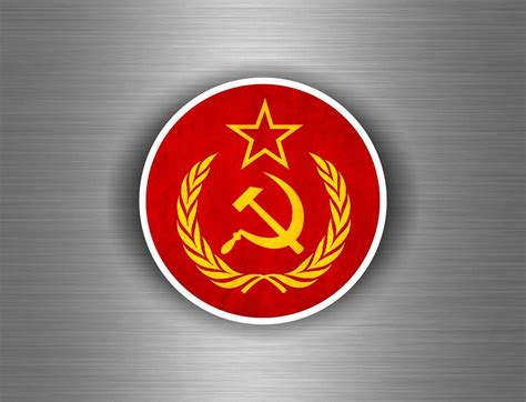 Sticker ussr cccp sssr urss russia soviet union flag decal emblem ...