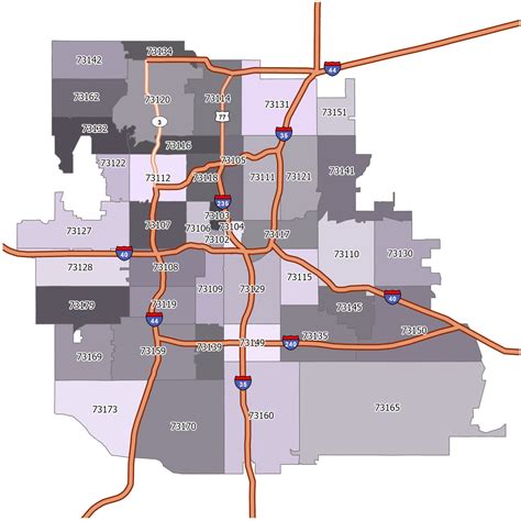 Oklahoma City Zip Code Map - GIS Geography