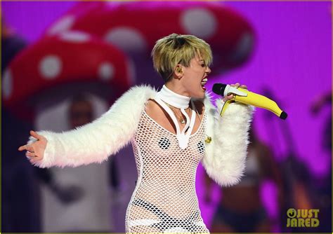 Miley Cyrus Sings 'Wrecking Ball' in Nearly Nude Outfit (Video): Photo 2957244 | Miley Cyrus ...