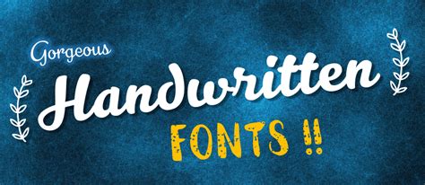 30 Gorgeous Free Handwritten Fonts Every Designer Should Have - The ...