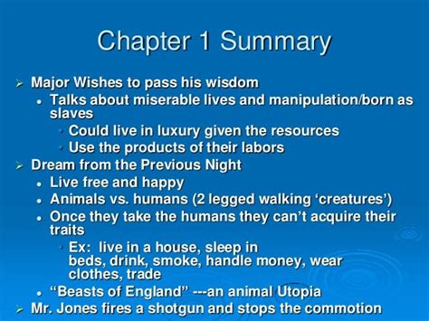 Animal Farm Chapter 1-Political Systems-Allegorical Connections