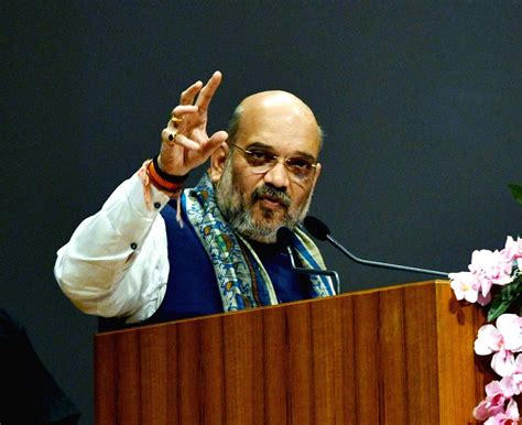 Amit Shah at a BJP programme