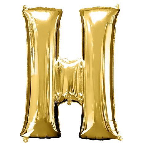 40" Gold Mylar Foil Letter Helium Balloons - H in 2020 | Gold foil balloons, Letter balloons ...