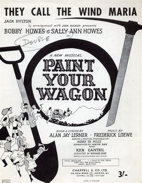 They Call the Wind Maria - From "Paint you Wagon" only £8.00