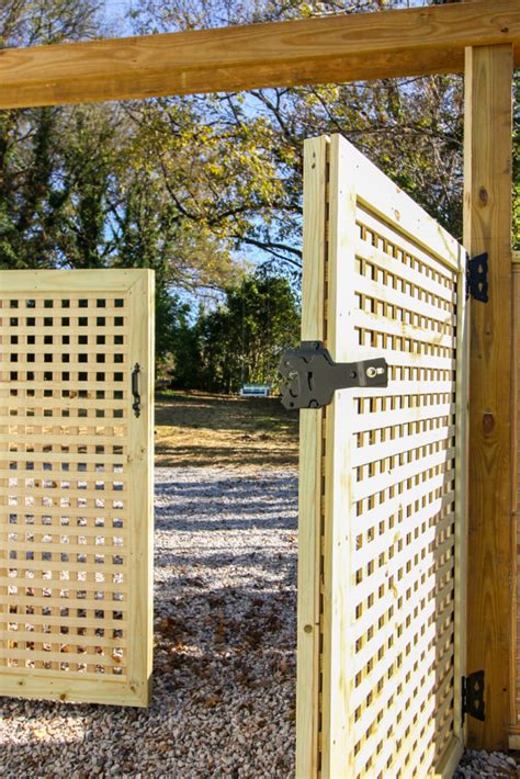 How to Build a Window Pane Lattice Privacy Fence and Gate - Pretty Handy Girl