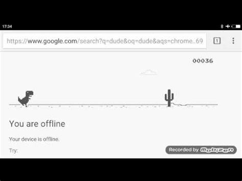 Google offline game - YouTube