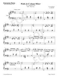 Waltz in C-sharp Minor-Chopin Free Piano Sheet Music & Piano Chords