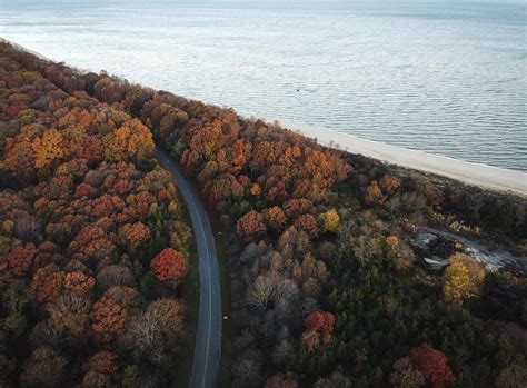 Fall Foliage from Sunken Meadow State Park, NY : DJISpark